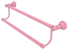 24" Allied Brass CL-72-24-PNK Carolina Collection 24 Inch Double Towel Bar, Pink