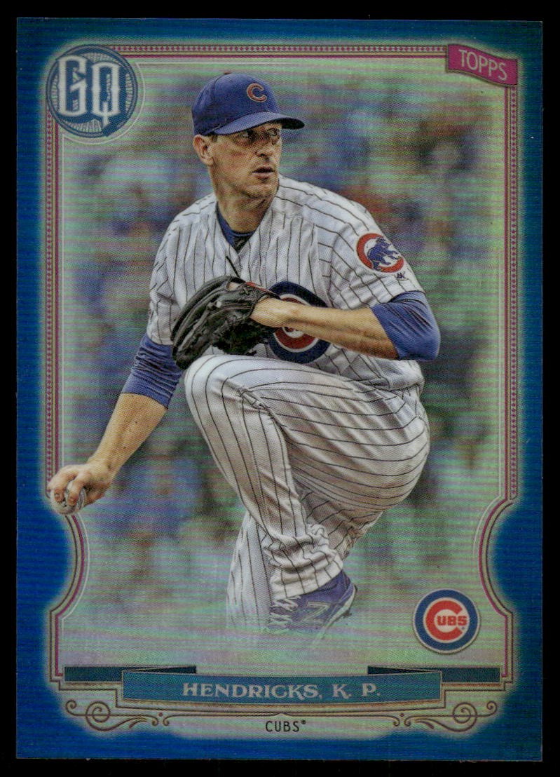 2020 Topps Gypsy Queen Chrome Box Topper Indigo Refractor 72 Kyle Hendricks /150