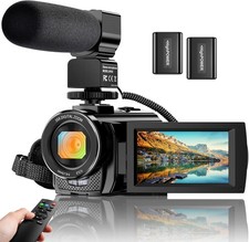 Video Camera Camcorder Digital YouTube Vlogging Recorder FHD 1080P...