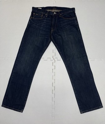 Polo Ralph Lauren Men s The Varick Slim Straight Jeans Dark Blue 31/30 Free Ship
