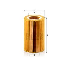 Image of MANN C1036/1 Air Filter Insert 135mm Height Fits Smart Cabrio City-Coupe Fortwo