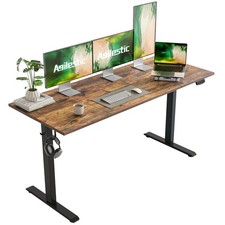 Electric Standing Desk, Large 63 x 24 Inches Height Adjustable Desk, Sit Stan...