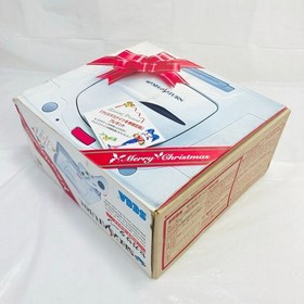 Sega Saturn console White Christmas Pack w/Controller No software USED Japan F/S