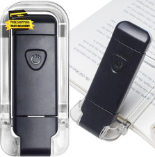 Portable USB Rechargeable LED Clip-On Book Light for Eye-Protection, 3 Brightnes