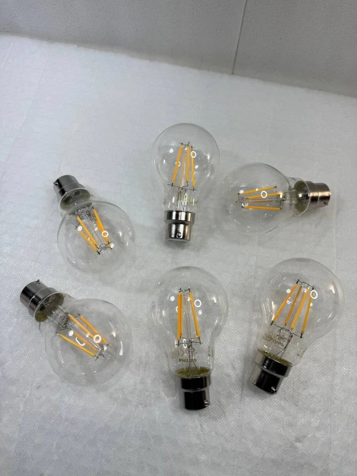 Philips LED Classic A60 Light Bulb 6 Pack [Warm White 2700K - B22 Bayonet Cap] - Image 2 of 4