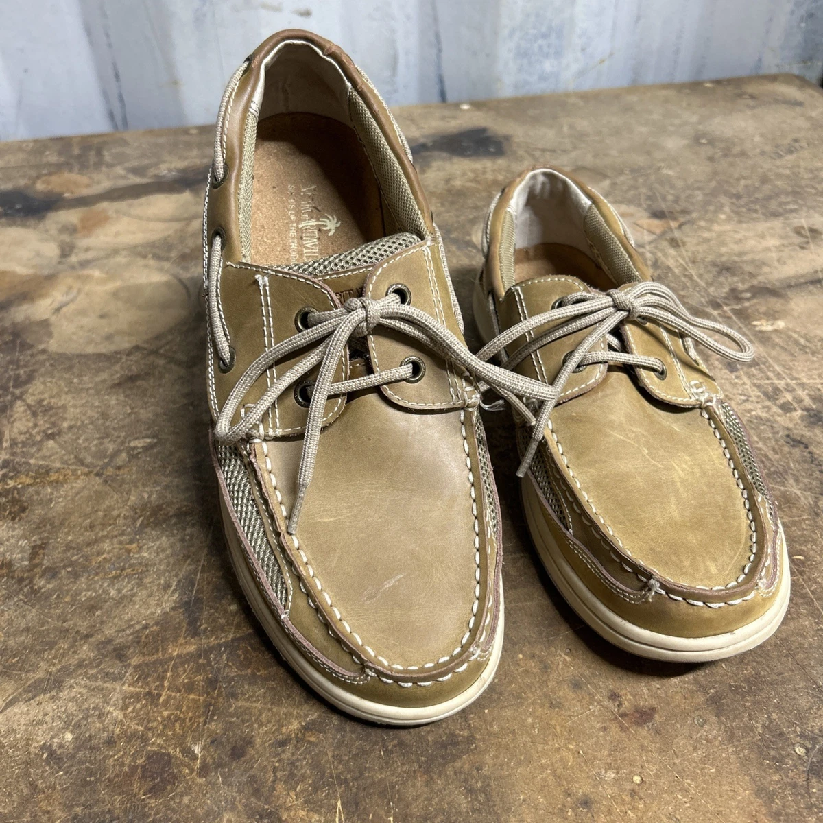 Margaritaville Beige Lace-Up Oxford - RARE FIND Margaritaville M Beige Casual Shoes for Men for sale | eBay main image 3