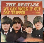 Beatles 'We Can Work It Out/Day Tripper' 1965 7" Vinyl 45 Picture Sleeve - EX/EX