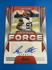 2021 Panini Absolute Gridiron Force #GF17 Geno Atkins Auto 11/49 Bengals