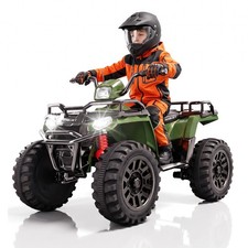 24V Kids Ride on ATV 6mph Electric Power Wheels UTV Quad Car Bluetooth Music LED