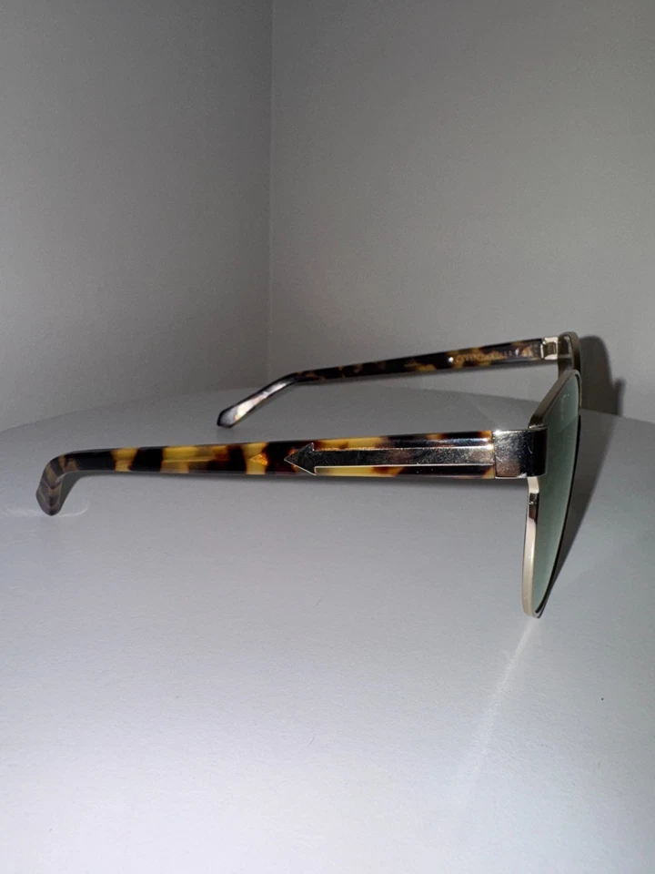 Karen Walker Star Sailor Sunglasses Gold Mirror Yellow Lens Tortoiseshell Arms - Image 3 of 4