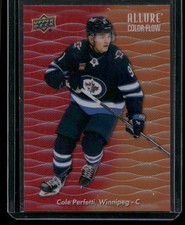2023-24 Upper Deck Allure #CF-13 Cole Perfetti Color Flow Red-Orange