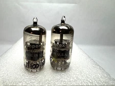 Amperex PQ 6922 USA Matched Tube Pair. Smooth Plate. Gold Pins. Excellent