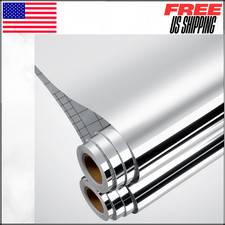 Mirror Stickers For Walls Peel  Stick Non Glass Reflective Sheet 1PC 17.7"X118"