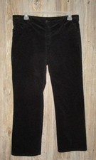 Chaps Womens Black Corduroy Pants Sz 16p Msre 38x27.5