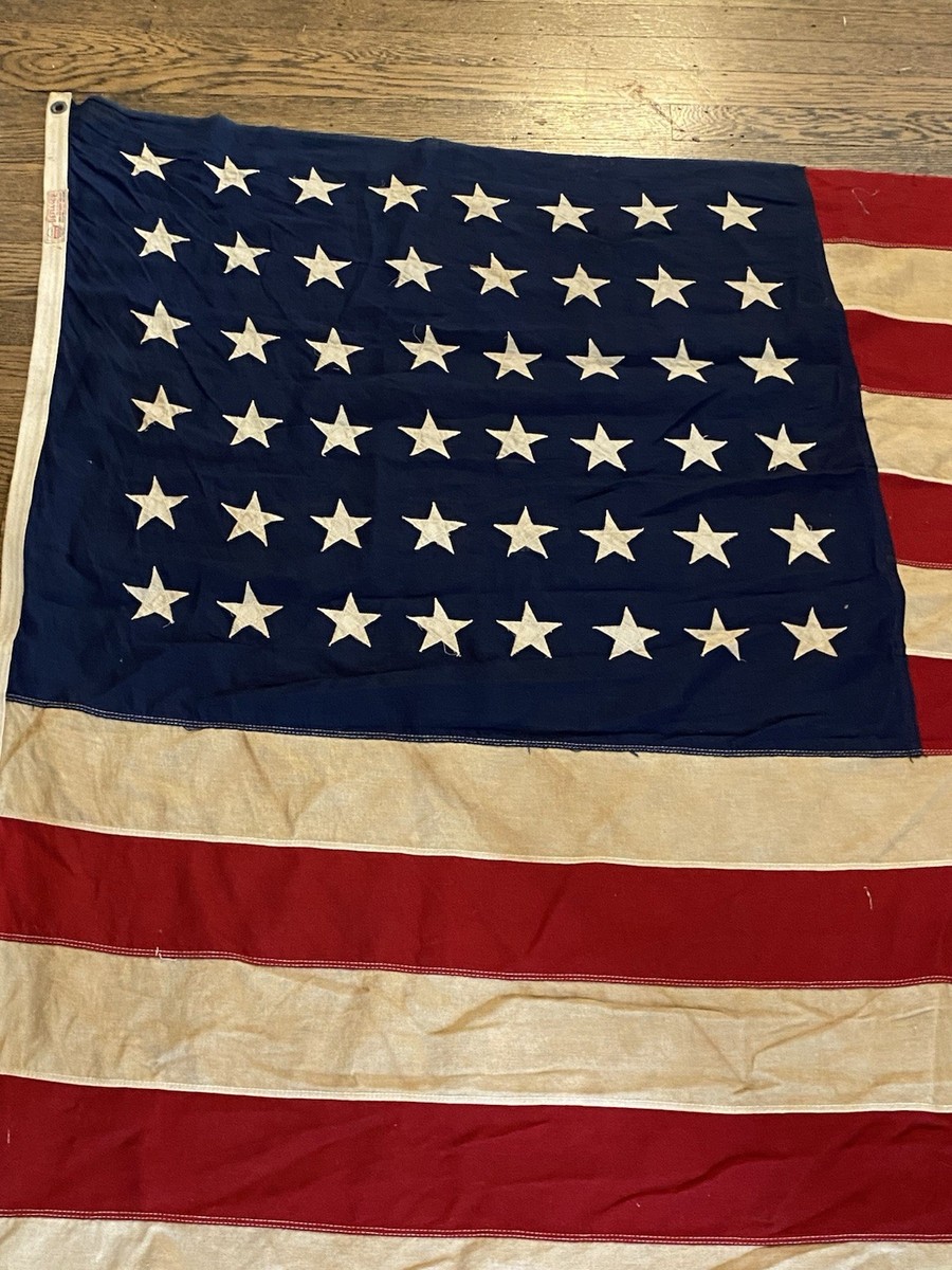 Annin Defiance 48-Star US American Flag Vtg Historical Collectible