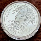 Freedom Girl - Cannabis ** RARE - DOUBLE OBVERSE * Proof 1 oz .999 Silver Shield