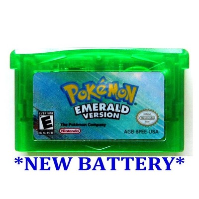 Pokemon Emerald Version * New Battery * (Game Boy Advance) * AUTHENTIC * - READ