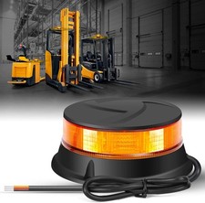 LED Amber Beacon Strobe Light, 4.2" Flashing Emergency Lights, Permanent Mount 3