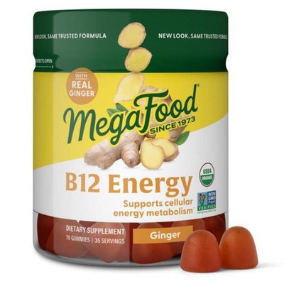 1/27 MegaFood Vitamin B12 Energy Gummies - Vegan - With Methyl B12 Vitamins to S