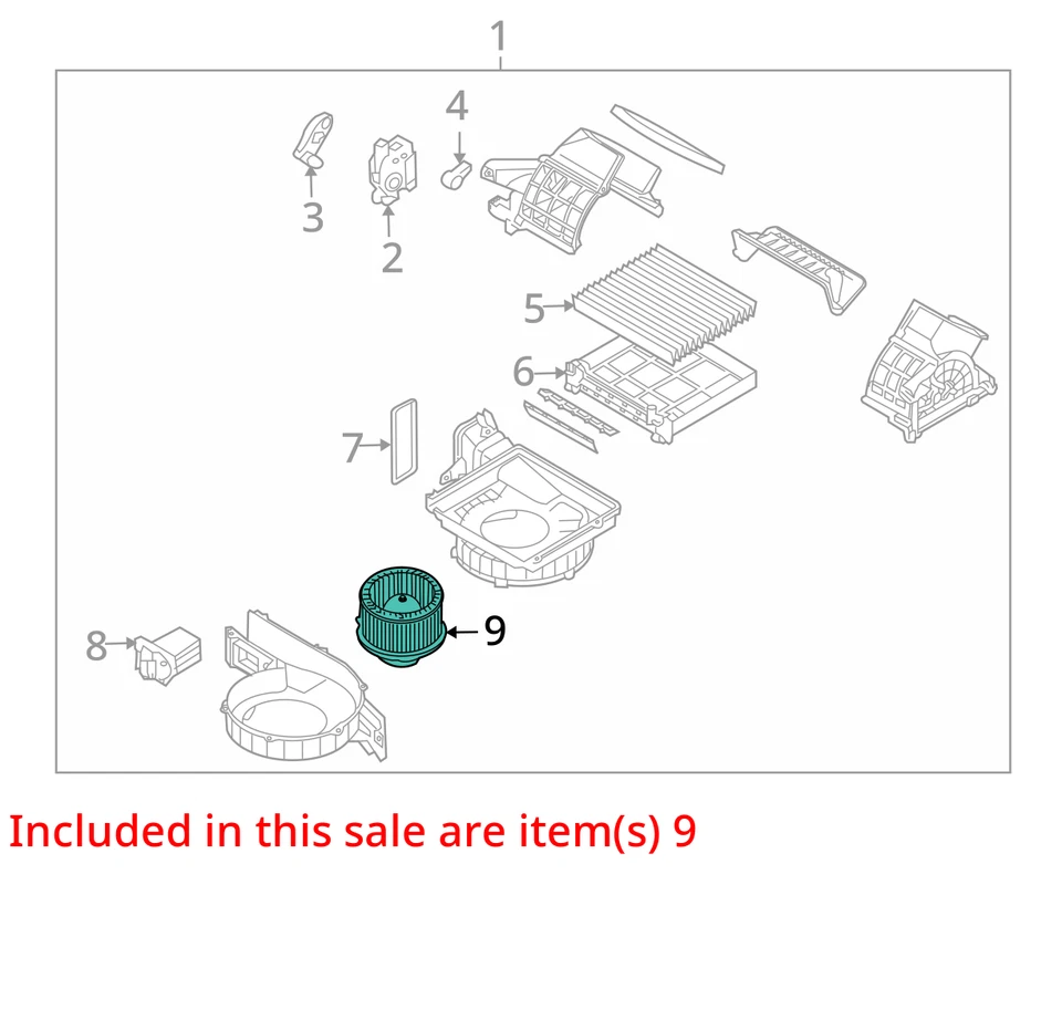 Hyundai Veracruz 2008 calefacción aire acondicionado motor fabricante de equipos originales 116 k millas - LKQ427572047 Foto 4 de 4