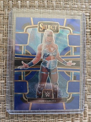 2024 Panini Select WWE - Concourse Jade Cargill #54 Blue Wave Prizm /49