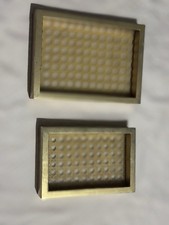 Plexiglass and Vienna Straw Rectangular Box in the manner of Dior Home