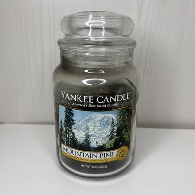 Yankee Candle Mountain Pine 22 oz Jar / Rare and Retired / Partially Used
