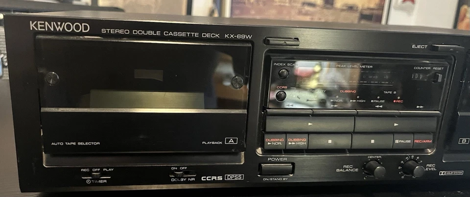 Kenwood KX-69W Double Stereo Cassette Deck Dolby: Read Description  - Image 3 of 3