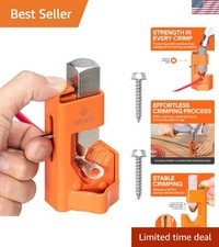 Professional Hardened Steel Crimper with Ergonomic Handle for 8-4/0 AWG Wires