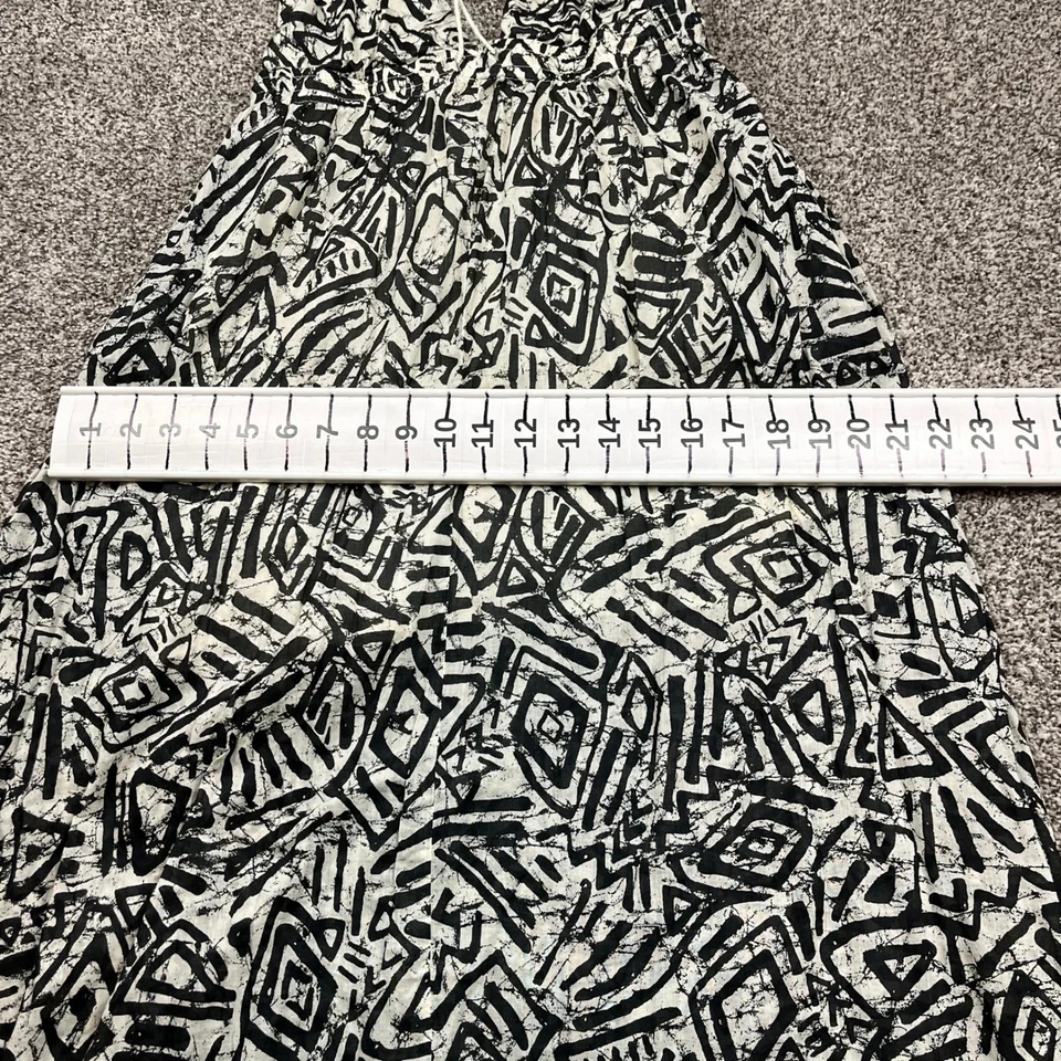 Vestido BILLABONG Mujer S Maxi Tribal Halter Bebé Muñeca Hawaiana Surfista y2k Foto 4 de 4