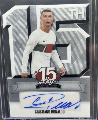 2025 Leaf 15th Anniversary CRISTIANO RONALDO CRYSTAL SILVER CIRCLES AUTO 1/1