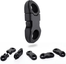 Coobigo 25 Pack Mini Safety Breakaway Buckles, 6Mm Side Release Plastic