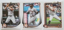 3 Card Lot- 2025 Topps Houston Astros ⚾️ Cards (Altuve, Alvarez, Dezenzo RC)