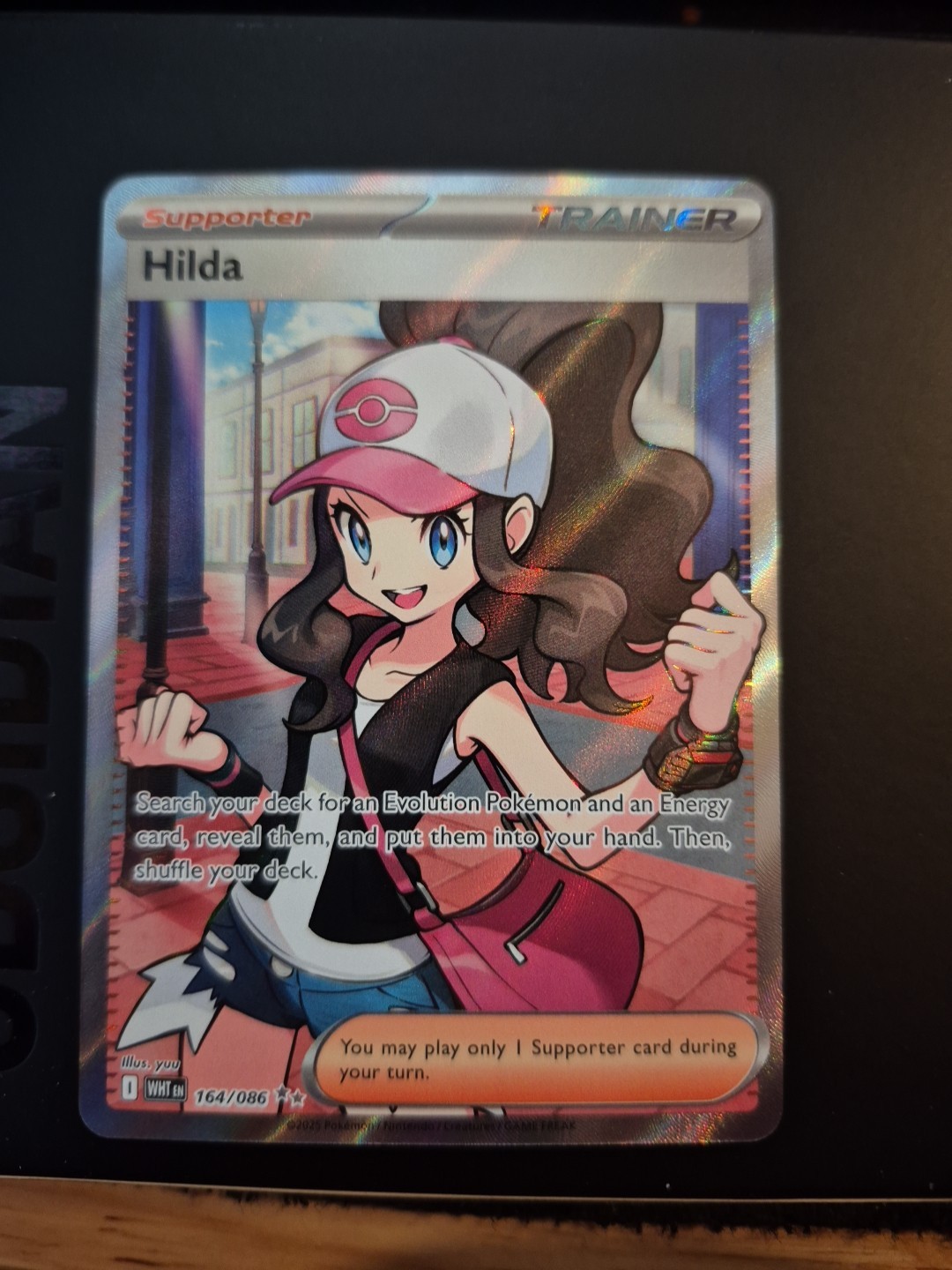 Pokémon TCG Hilda Full Art Trainer White Flare English Card 164/086