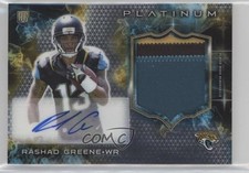 2015 Topps Platinum Rookie Patch Rashad Greene #ARP-RG Patch Auto 2u3