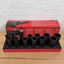 Snap-on 313iplyfr 12to1-14 Shallow Swivel Imp. Socket Set12 Dr 6 Pt 13pc