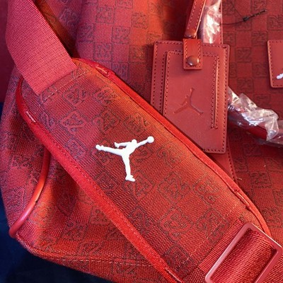 Nike Air Jordan Monogram Duffle Bag Made from Jacquard Fabric
