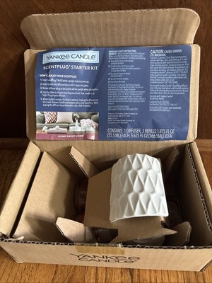 NIB Yankee Candle HOME SWEET HOME ScentPlug Starter Kit Diffuser & 3 Refills NEW