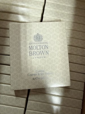 5 Boxes Of Molton Brown London Coastal Cypress & Sea Fennel Bath Salts