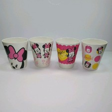 Disney Store Minnie Mouse Cups Set of 4 14 Oz Drinking Cups