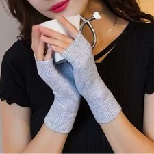 Cashmere Blend Fingerless Mittens  Cute Cozy Winter Gloves  NWT Gift   