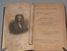 1846 BOOK THE CHRISTIAN PHILOSOPHER VOL.I  BY THOMAS DICK