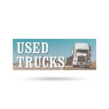 Used Trucks Vinyl Decal Quality Vehicles Trusted Dealers Professional Display