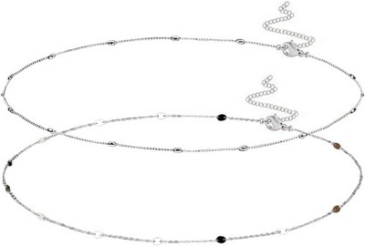 Bauchkette Wasserfest Doppelschicht Verstellbar Taillenkette Körperschmuck 2