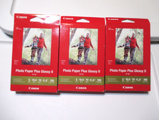 New Canon Photo Paper Plus Glossy II / 3 packs 300 Sheets 4"x6" Sealed