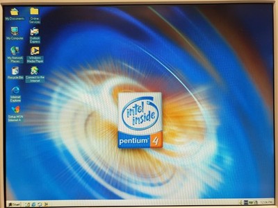 Vintage Zdad Custom Clone Retro Gaming PC P4 2.2GHz Intel D845GVSR Mobo Win-Me