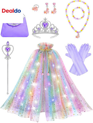 Light up Princess Dress up for Girls 3 4 5 6 Years Old