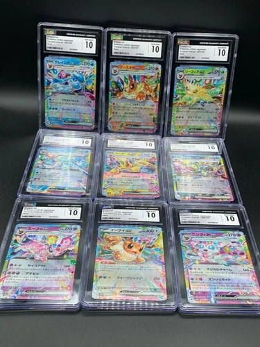 SET 9 CGC 10 GEM MINT Japanese Pokemon 2024 Festival EEVEE ex EVOLUTION Umbreon