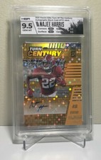 2021 Donruss Elite Najee Harris Turn of Century Disco Auto /25! 9.5 GEM MT RC