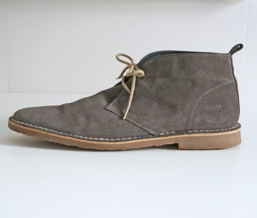 KG Kurt Geiger Mens Grey Desert Boots EU44 UK 10 fits UK 11
